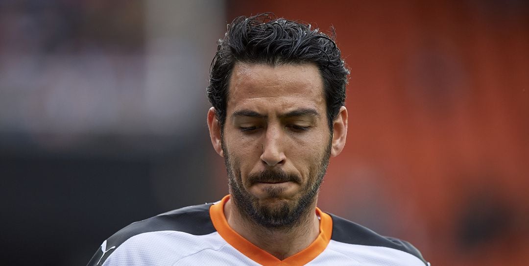 Dani Parejo, durante el partido entre el Valencia y el Alavés