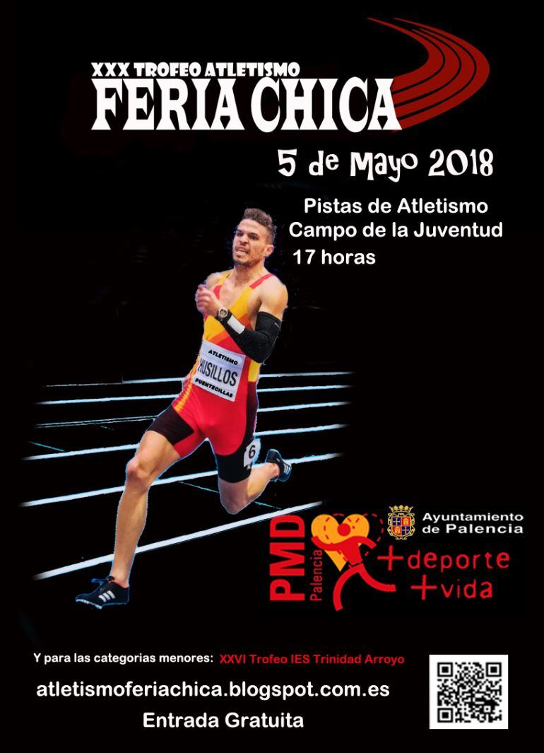 Cartel de la prueba con Óscar Husillos como emblema