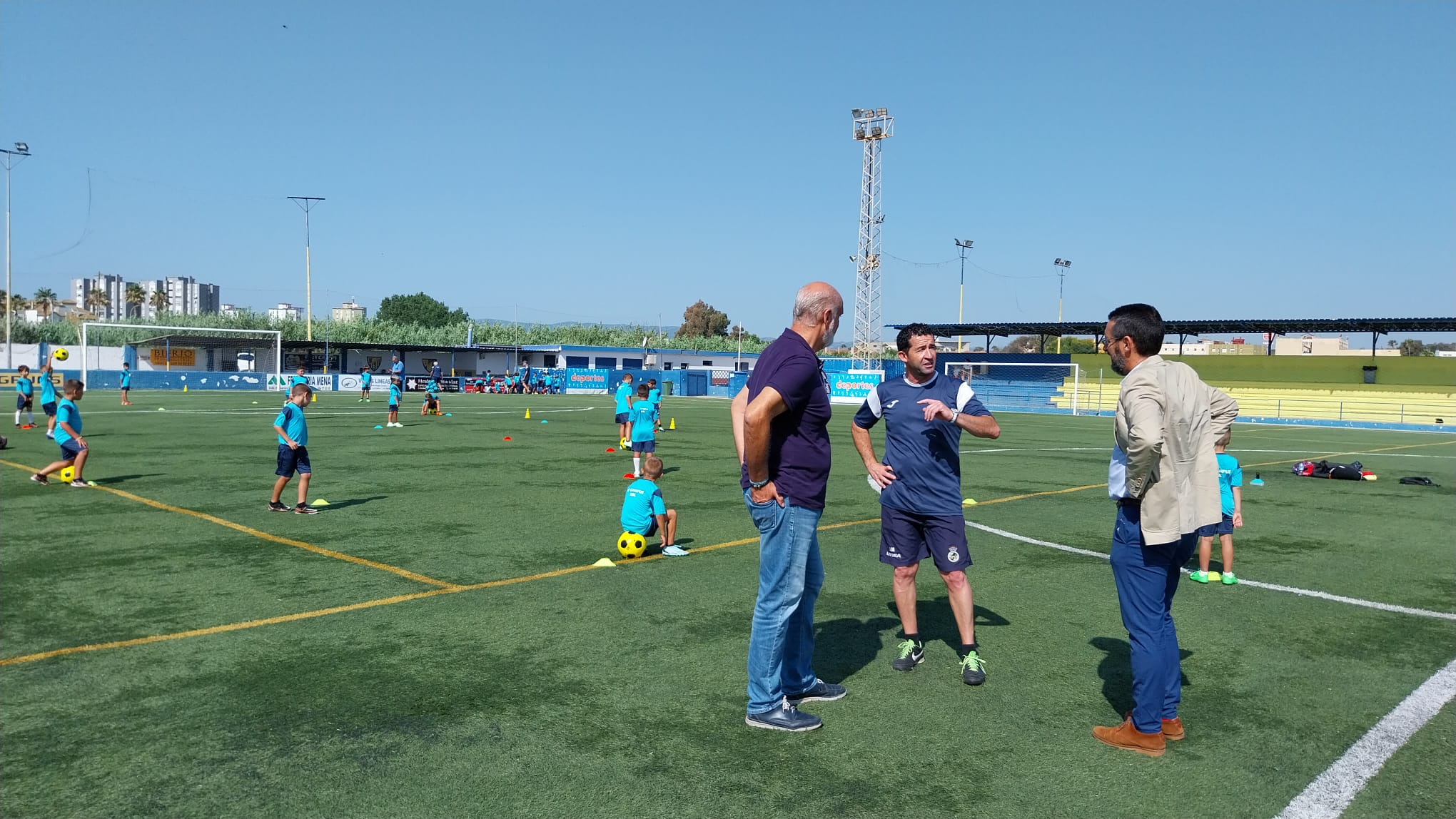 Franco en su visita a las instalaciones