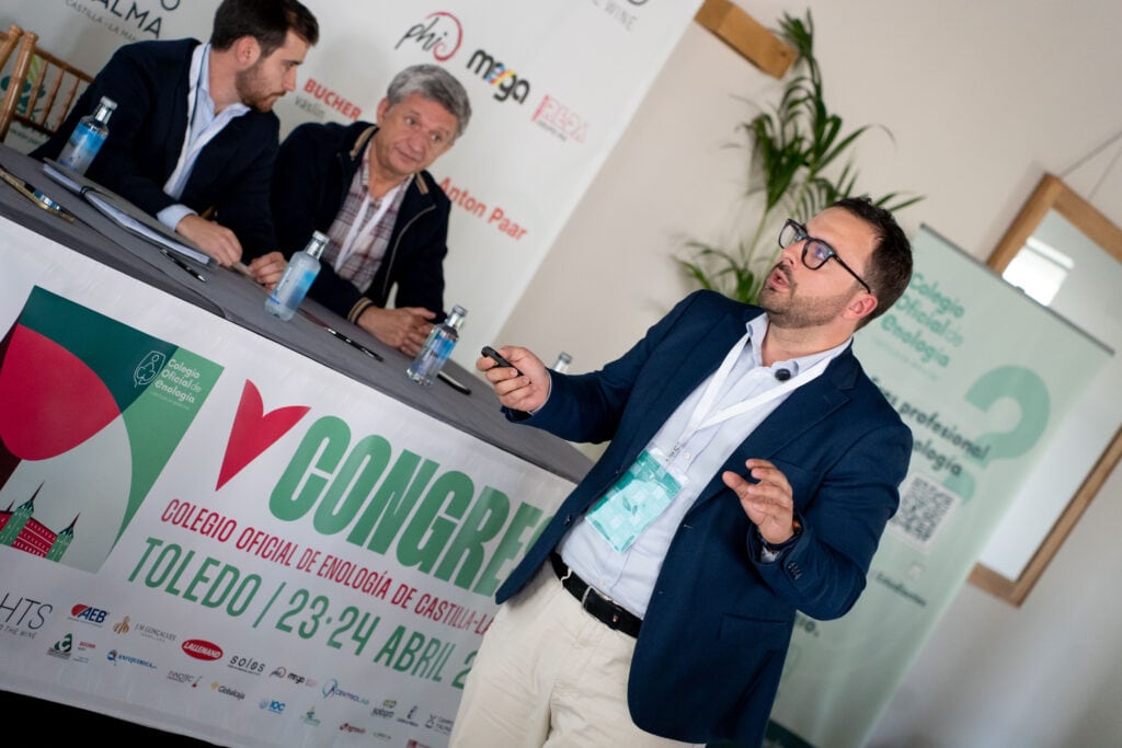 Imagen durante el V Congreso de Enología de Castilla-La Mancha