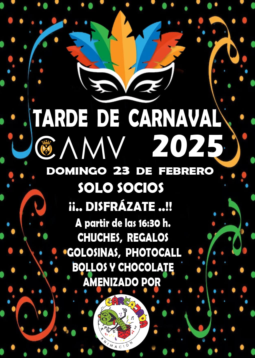 Cartel del carnaval en el CAMV