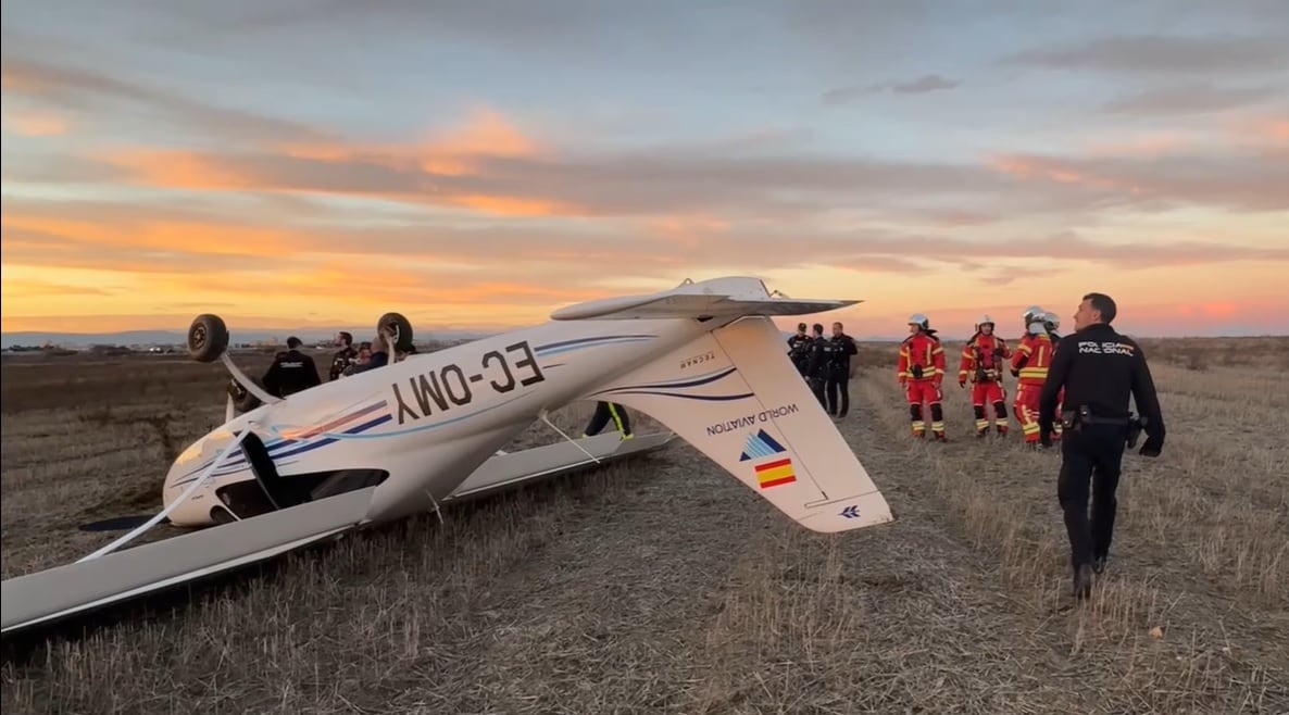 A pesar de lo aparatoso del accidente, el piloto resulto ileso