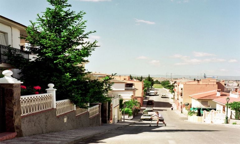 Aspecto de una calle de Cájar