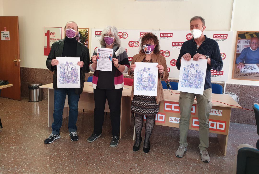 UGT y CCOO llevarán a cabo una concentración en Palencia con motivo del 8M limitada a 50 personas