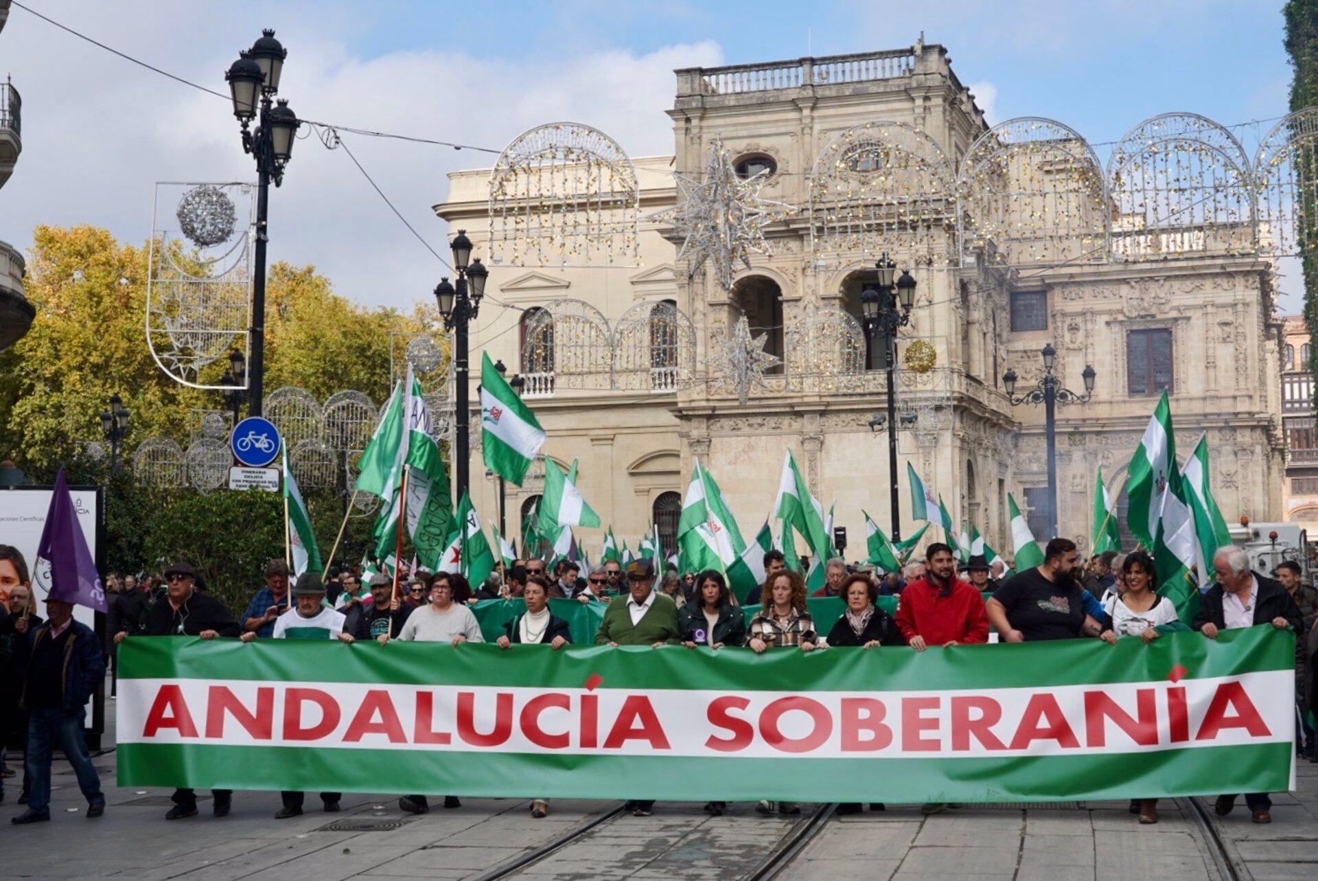 04/12/2022 Manifestación bajo el lema 'Andalucía  soberanía'SOCIEDAD 
EDUARDO BRIONES-EUROPA PRESS
