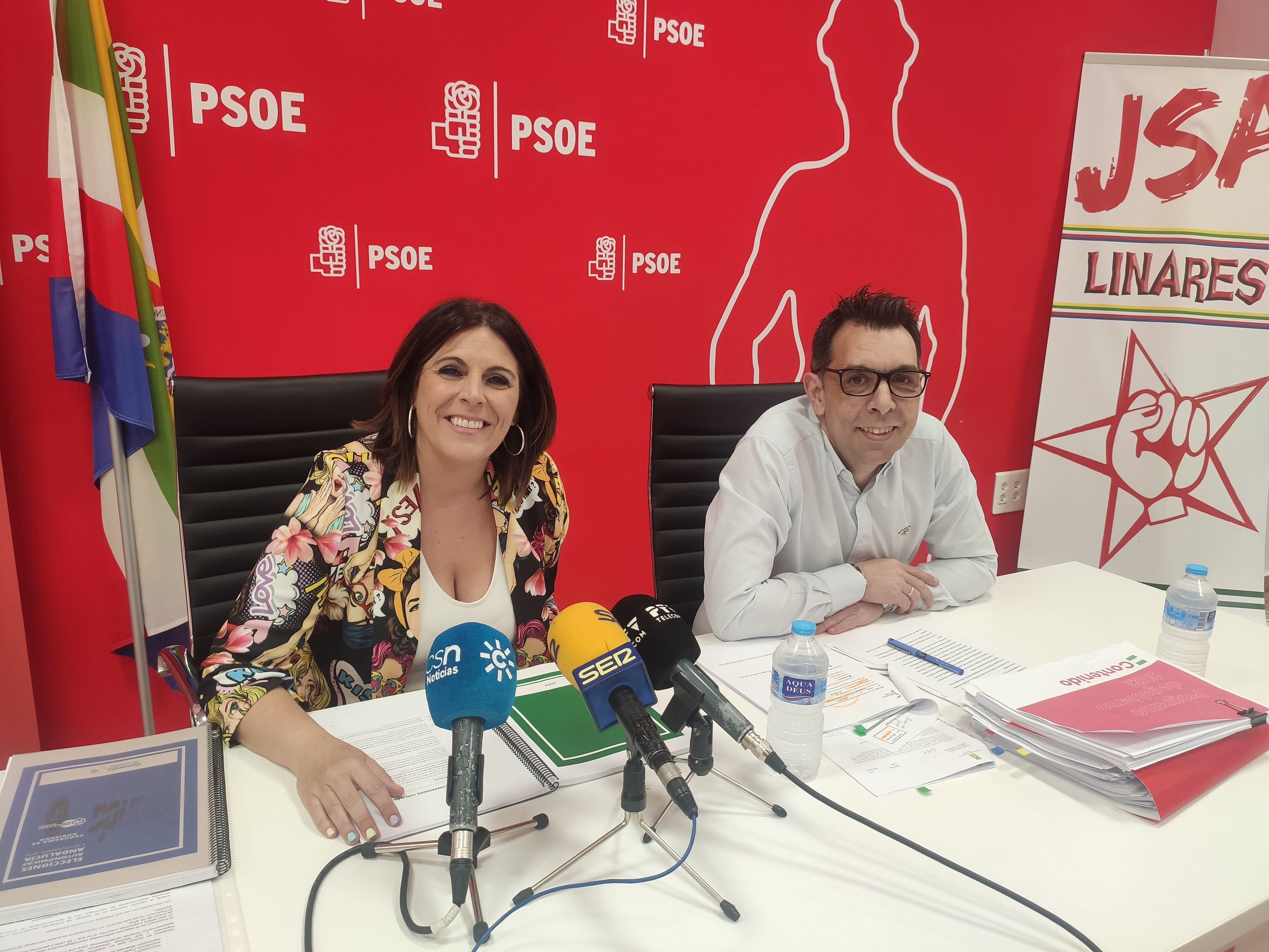 Ángeles Férriz y Joaquín Hernández (PSOE)