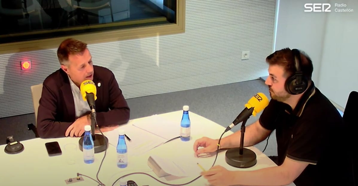 El alcalde de Burriana, Jorge Monferrer, en la Tertulia de Radio Castellón