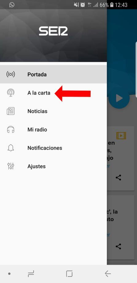 Acceder aos audios á carta (Podcast)