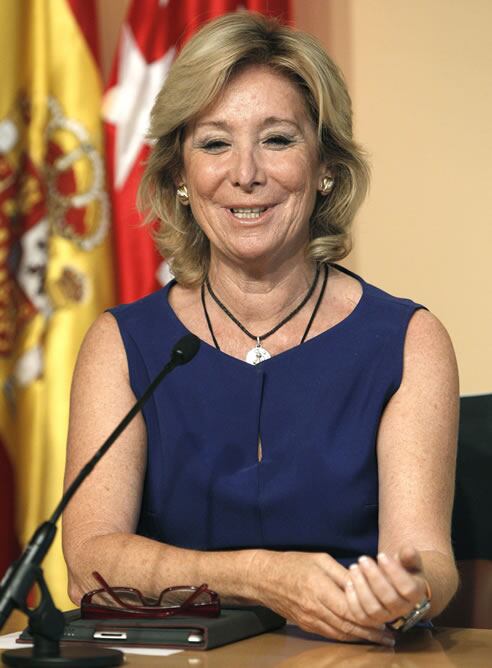 La presidenta de la Comunidad de Madrid, Esperanza Aguirre