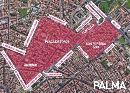 Mapa de los confinamientos en Mallorca