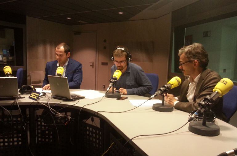 Ignacio Aguado y José Manuel López en La Ventana de Madrid con Antonio Martín