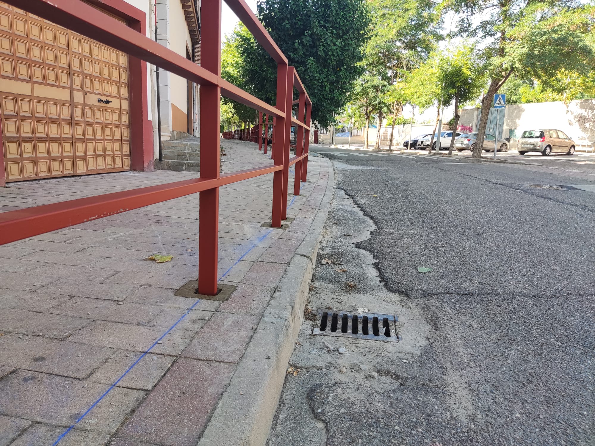 El vallado aparece ahora en ese tramo del encierro antes inexistente