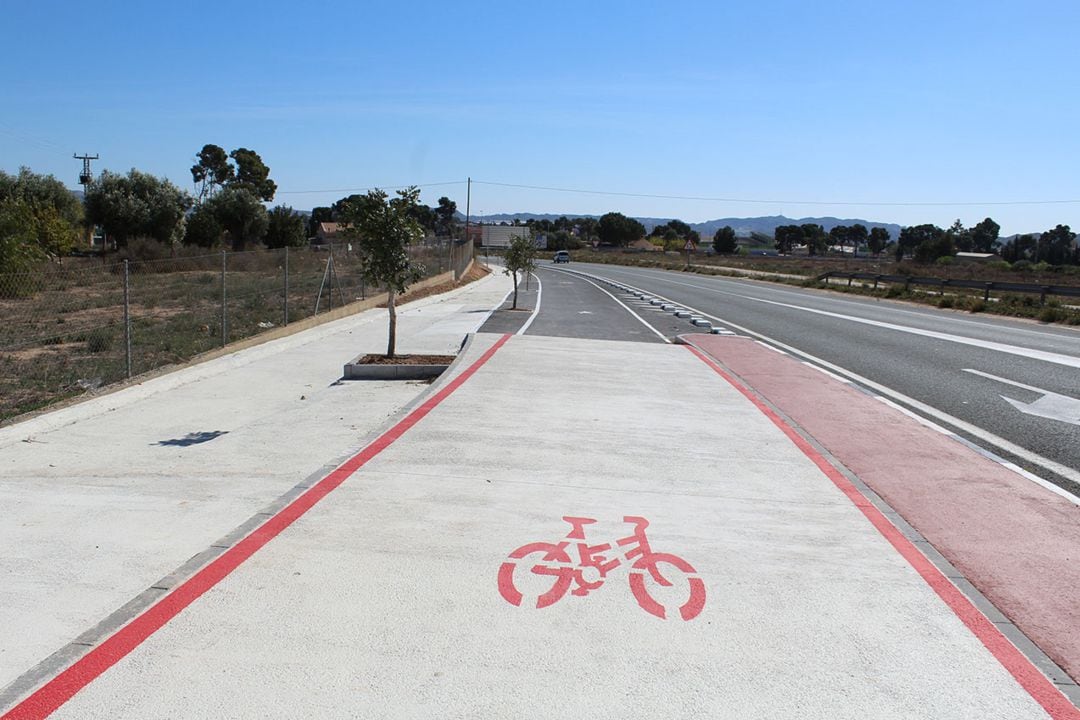 Nuevo carril ciclopeatonal en Novelda