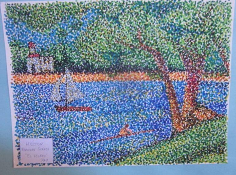 Uno de los dibujos realizado por los alumnos del centro