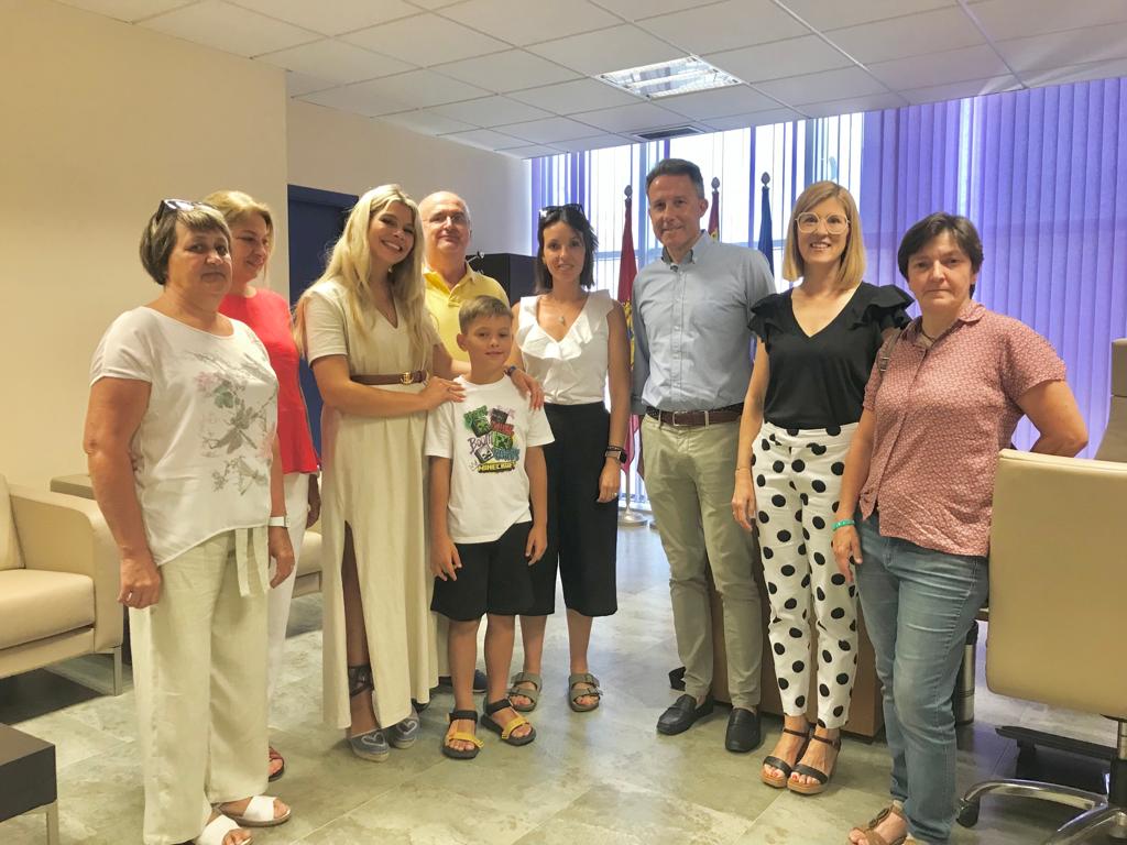 Recepción con los niños ucranianos en Lorca