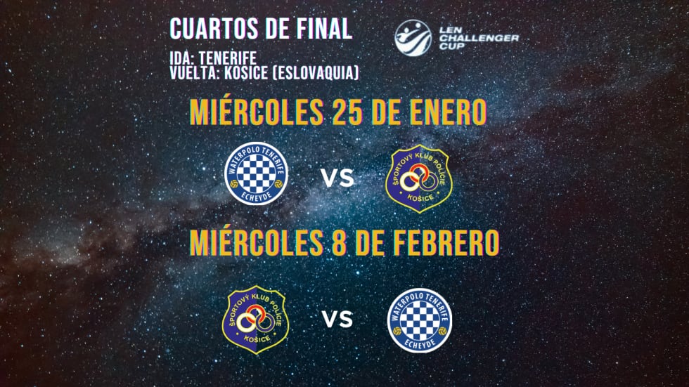 El Echeyde ya conoce fechas y rival para los 1/4 de final de la Challenger Cup.