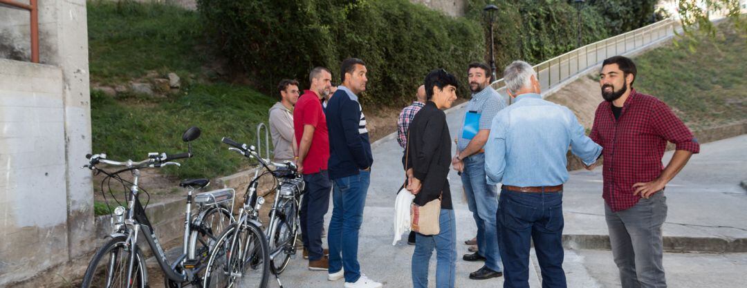 Pasarela peatonal en la Falperra