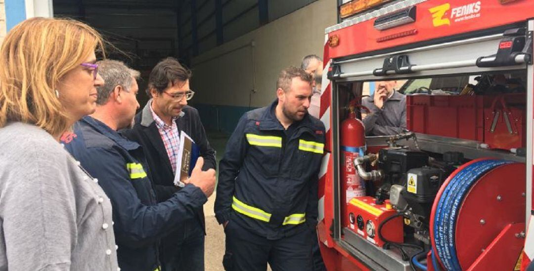 La Diputación de Palencia valora el servicio mixto de extinción de incendios en la provincia