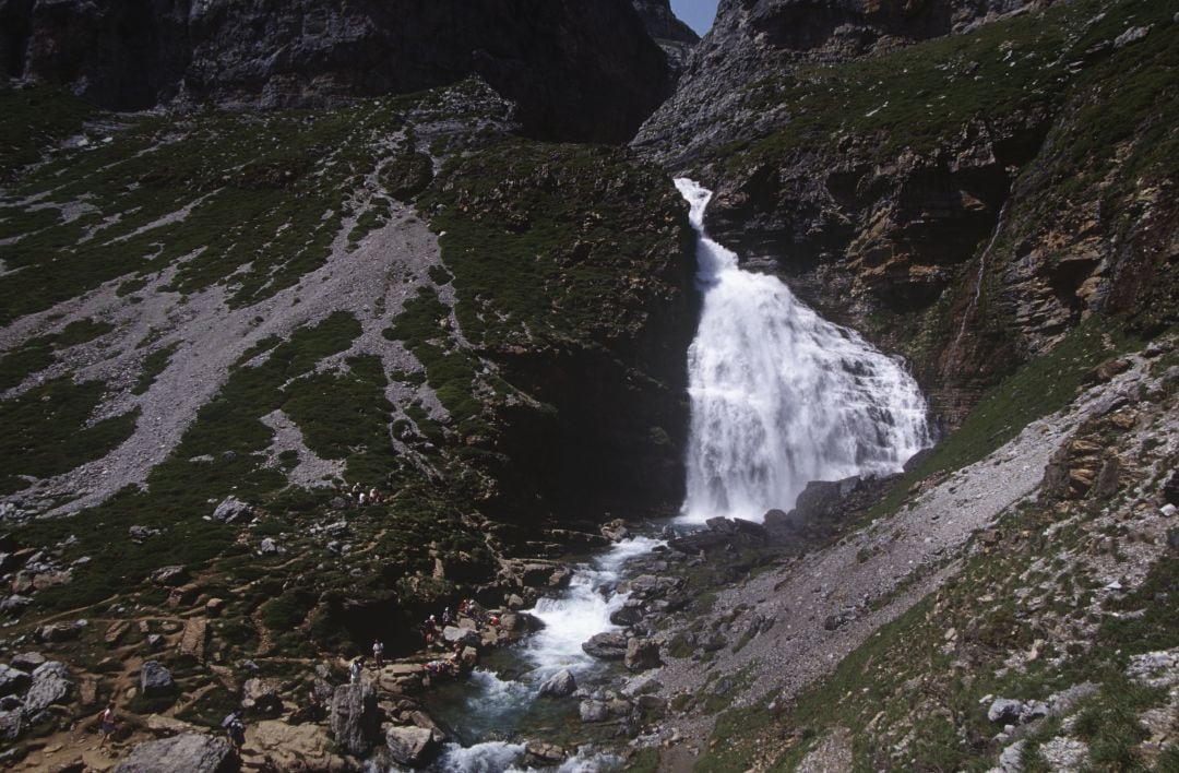 Cola de Caballo, en el Parque Nacional de Ordesa y Monte Perdido, en Pirineos. 