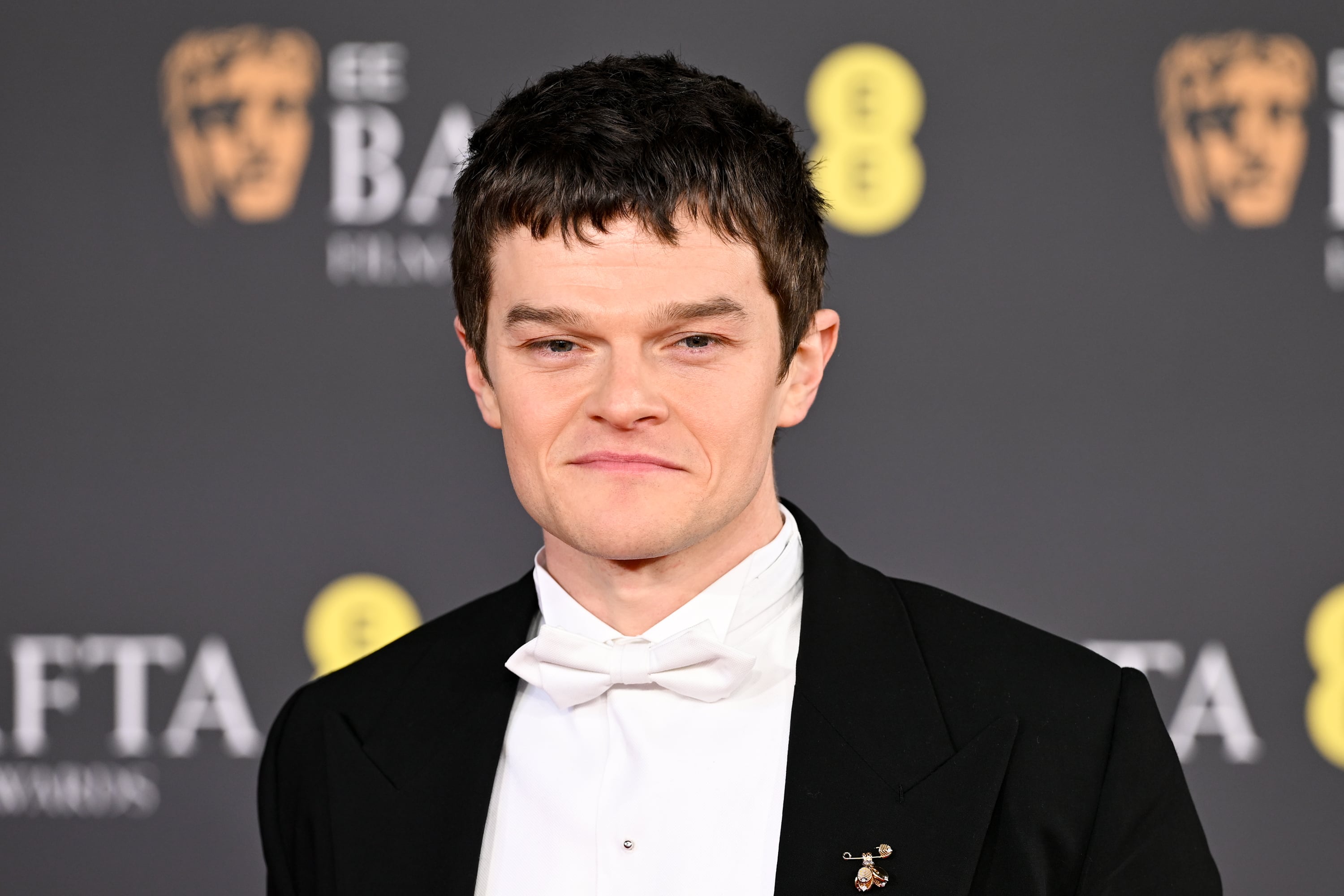 Robert Aramayo at the 2026 EE BAFTA Film Awards held at The Royal Festival Hall on February 22, 2026 in London, England. (Photo by James McCauley/Variety via Getty Images)