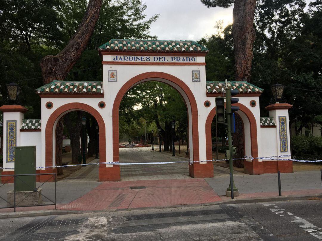 Los jardines del prado son unas de las zonas verdes precintadas