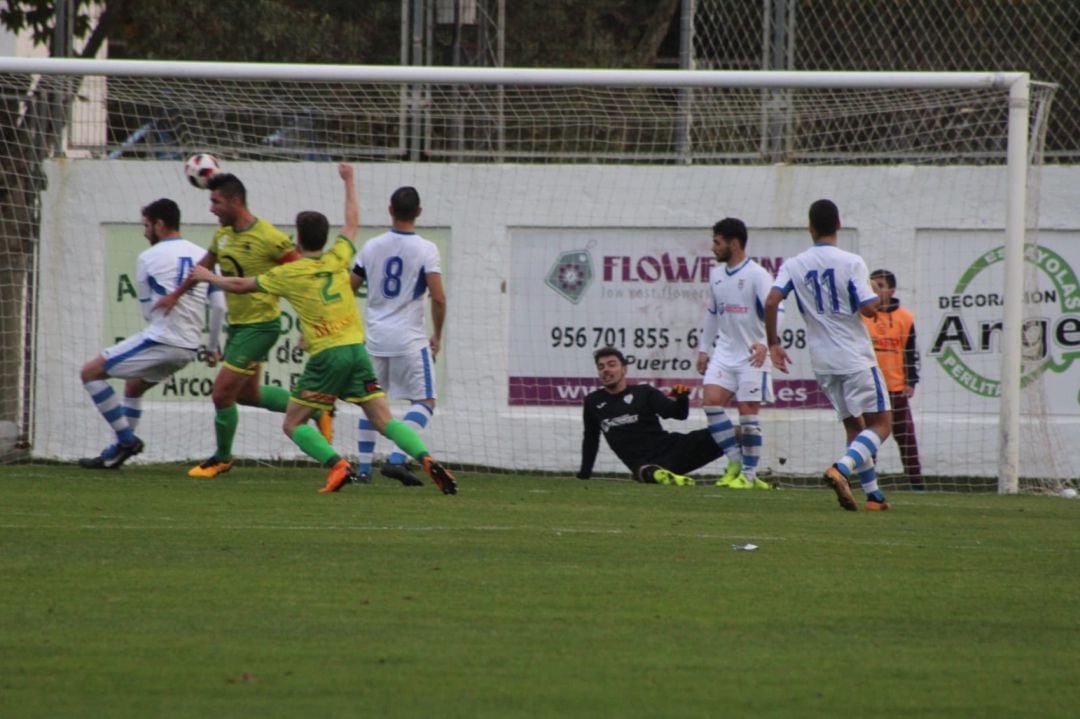 Un momento del partido.