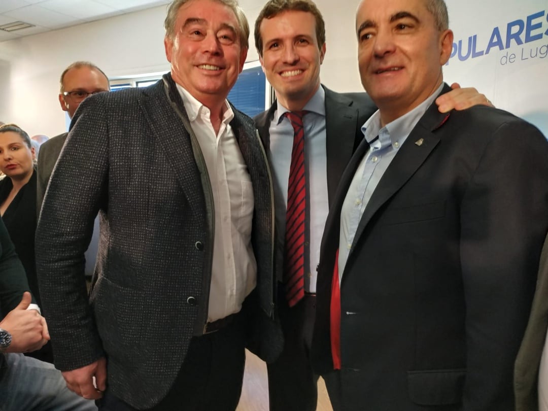 José Manuel Barreiro, Pablo Casado y Ramón Carballo