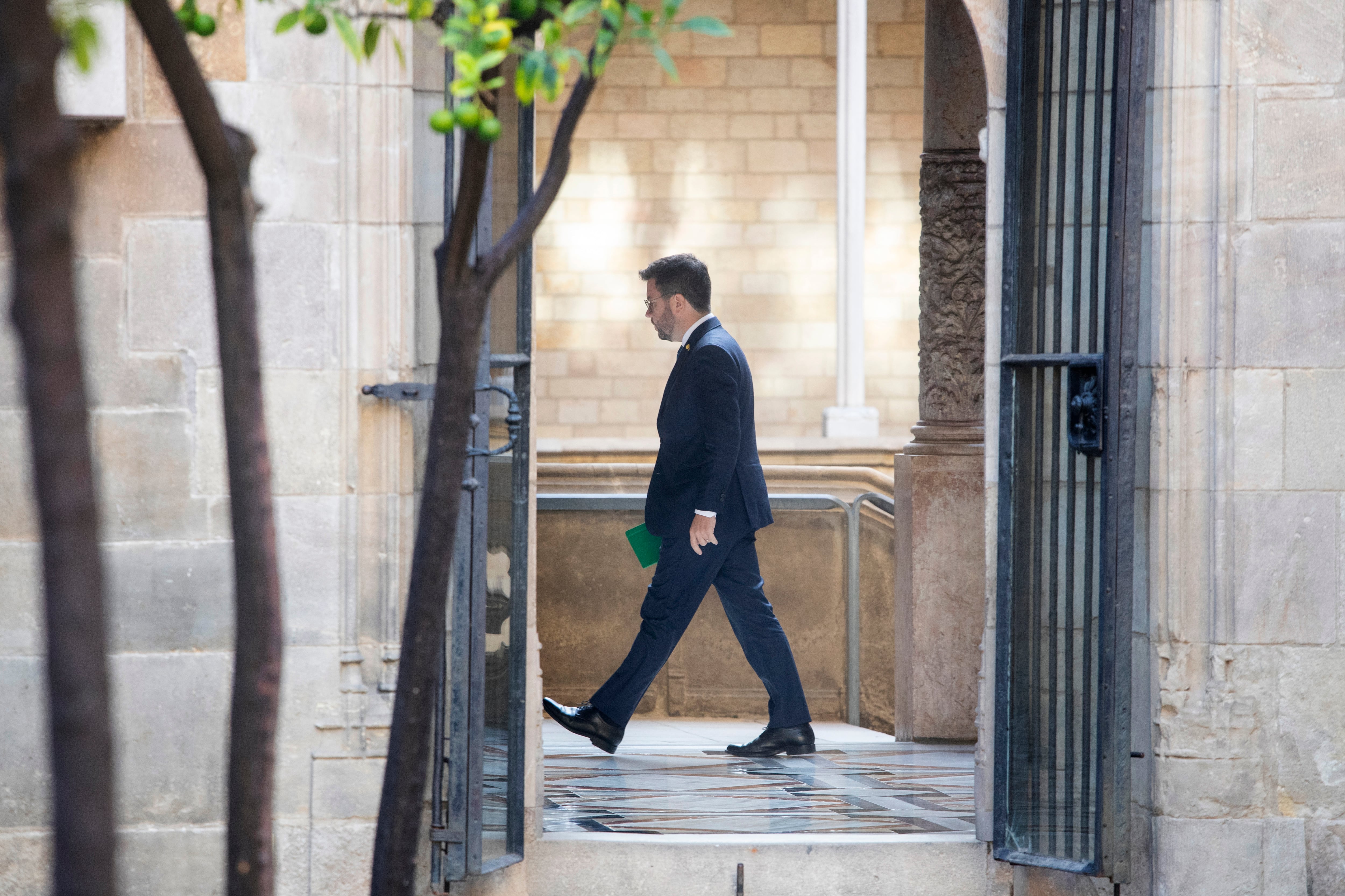 El presidente de la Generalitat catalán, Pere Aragonès.