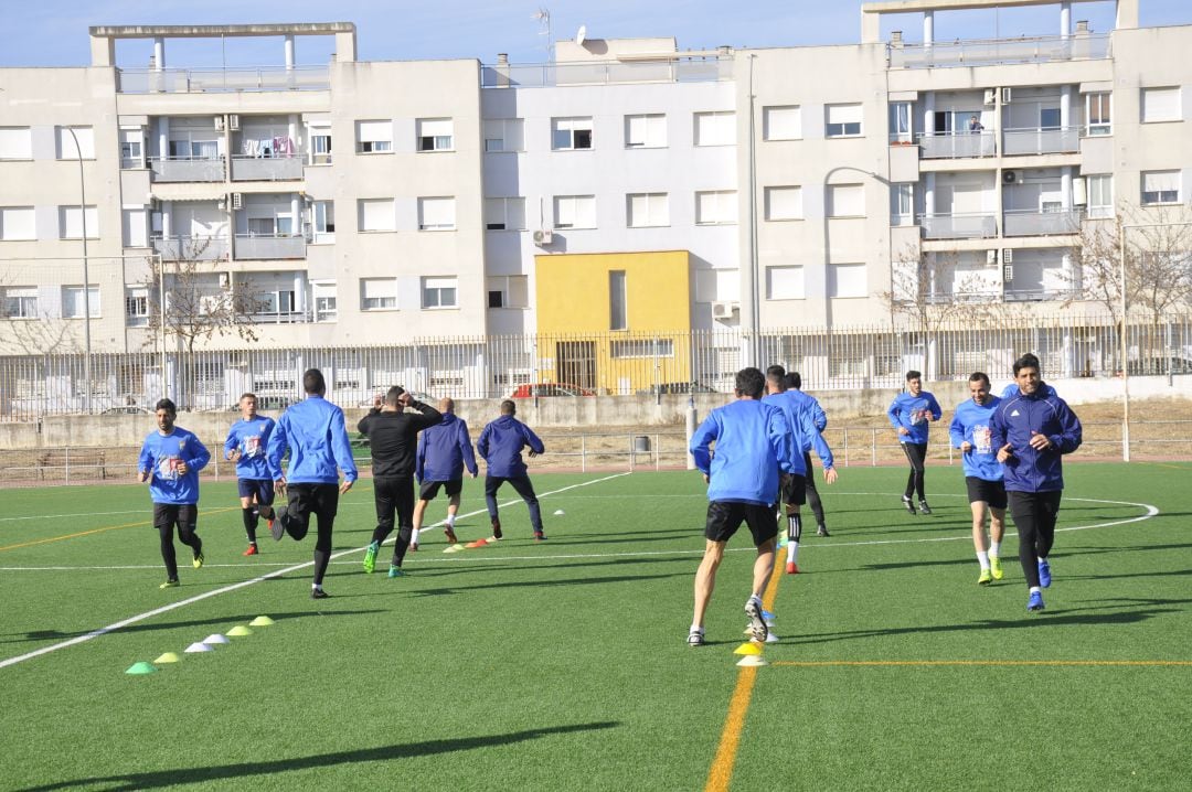 Entrenamiento del Xerez CD en La Granja