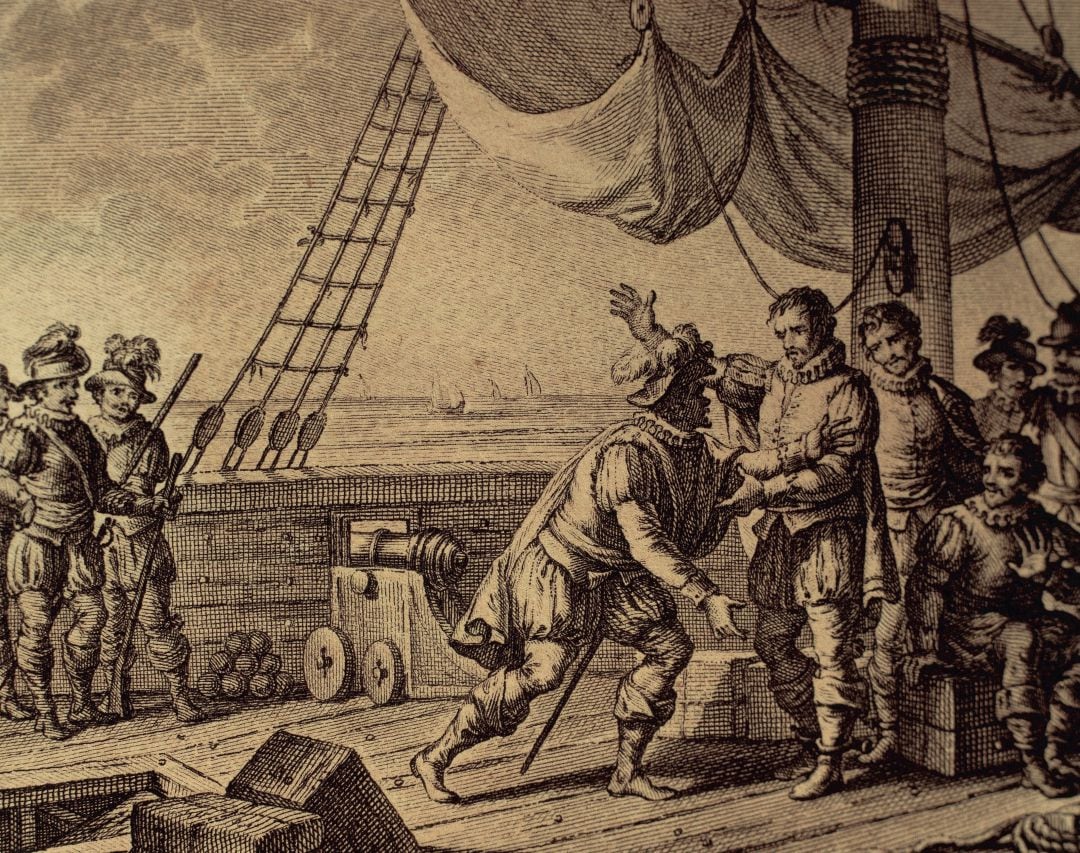 Cristóbal Colón detenido en La Española