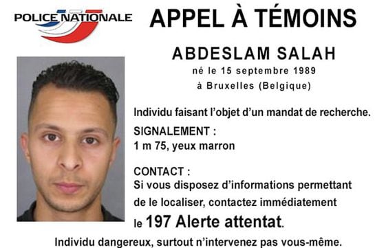 Handout picture shows Belgian-born Abdeslam Salah seen on a call for witnesses notice released by the French Police Nationale information services on their twitter account November 15, 2015. Police have identified two more French nationals who blew themse