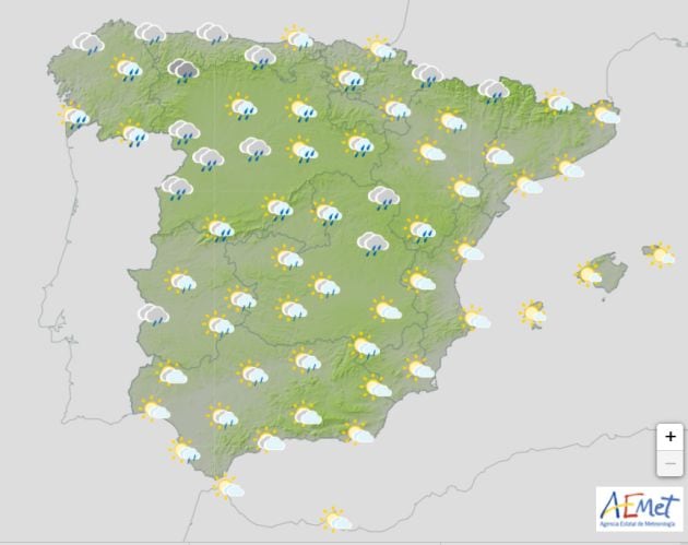 La lluvia, inexistente hasta el miércoles, llegará a partir de Jueves Santo.