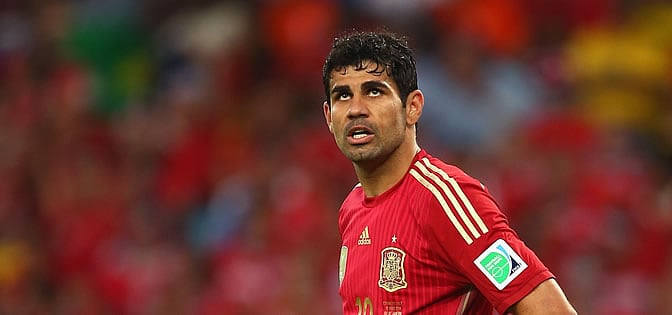 Diego Costa, durante un partido del Mundial