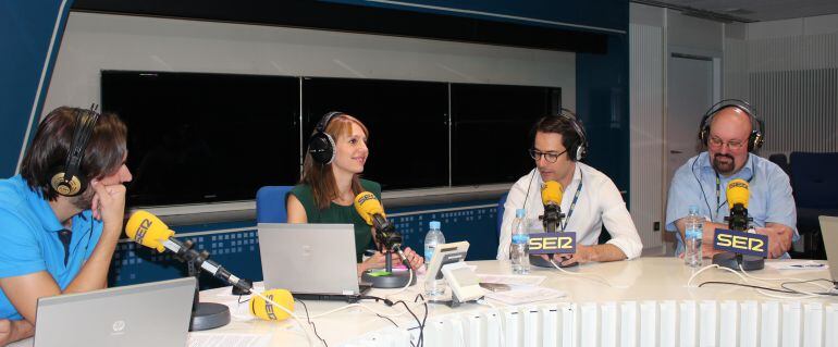 Pedro Jiménez, Macarena Berlín, Joaquín Muñoz y Mario Costeja en &#039;Hoy por hoy&#039;