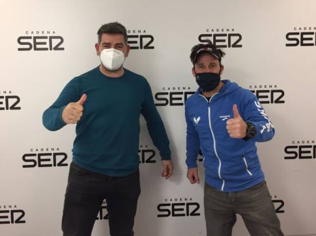 Raúl García, presidente del Club Alibike (izquierda) junto a Miguel Angel López