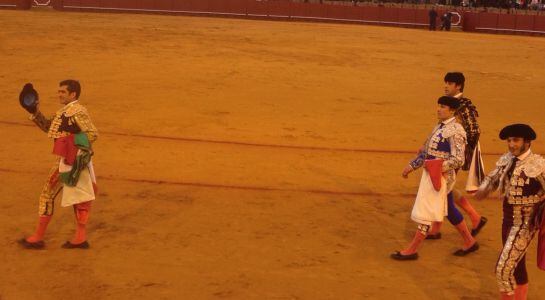 Joselito Adame en la vuelta al ruedo que dio en el sexto toro de la tarde