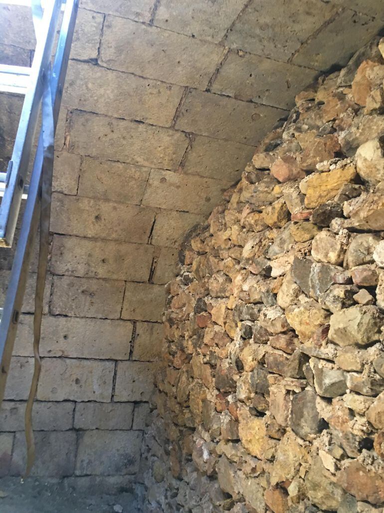 Bóveda encontrada en la calle de San Juan