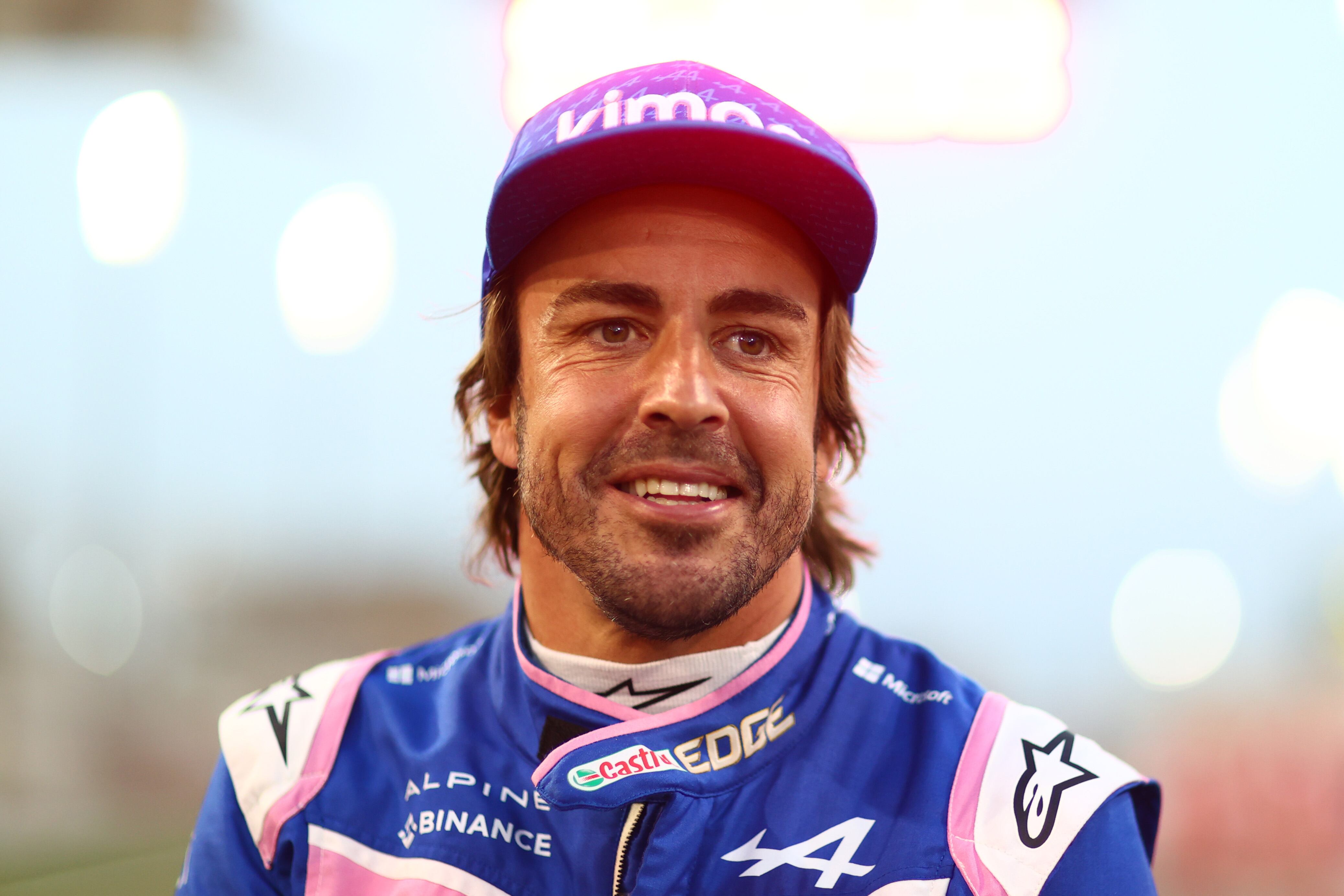 Fernando Alonso antes del GP de Baréin