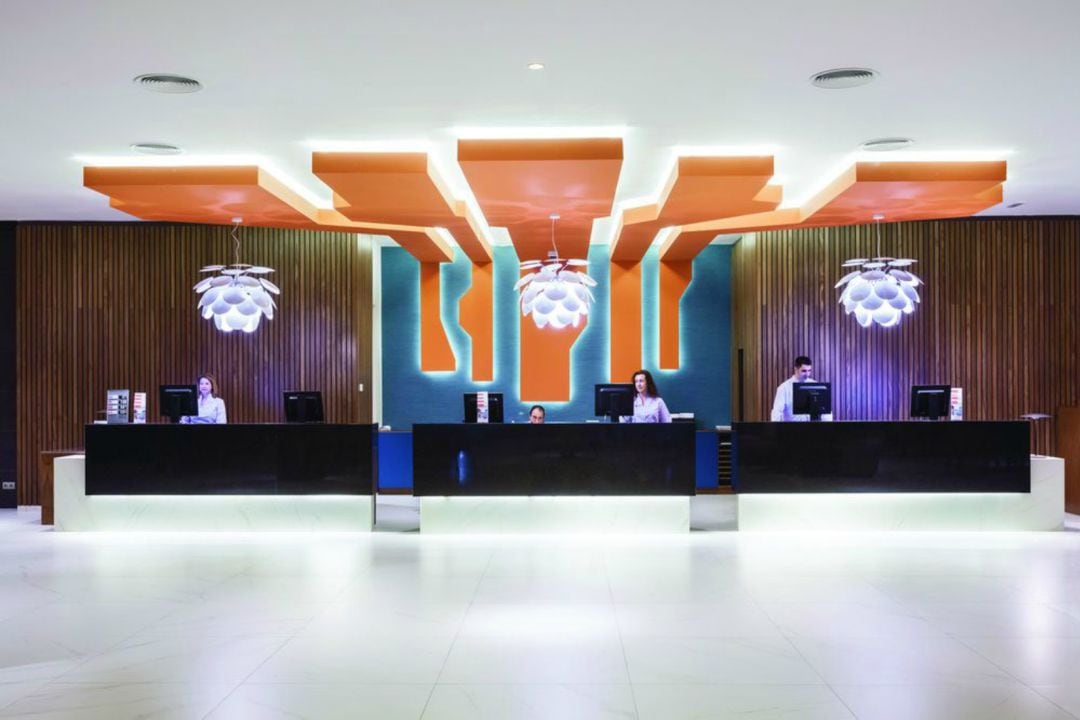 Recepción del hotel Riu de Torremolinos (Málaga)