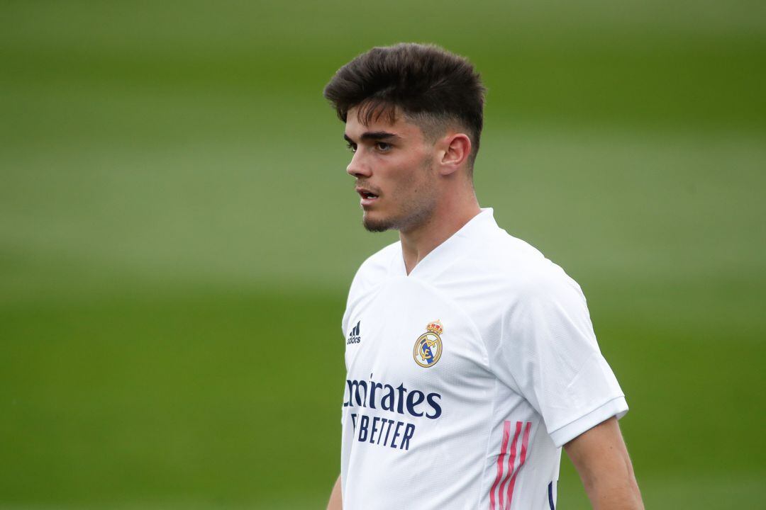 Miguel Gutierrez of Real Madrid looks on during the spanish league, La Liga,  