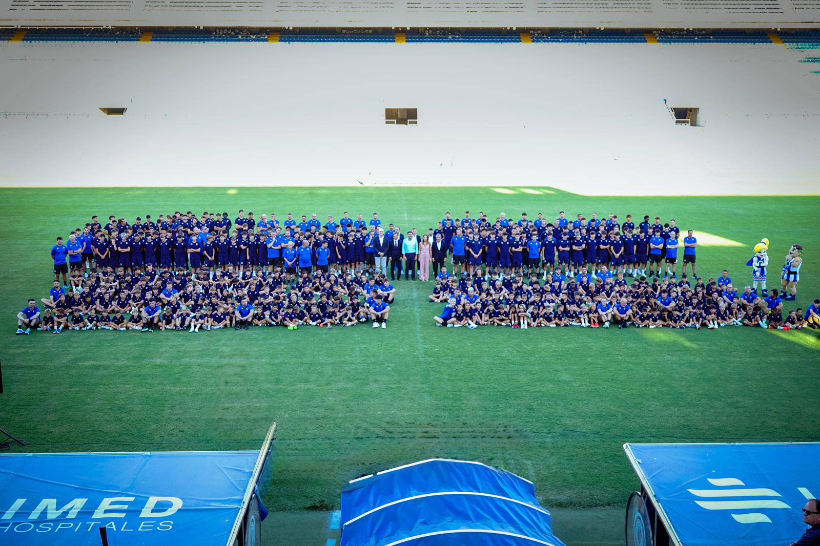 Imagen de la presentación del fútbol formativo del Hércules CF