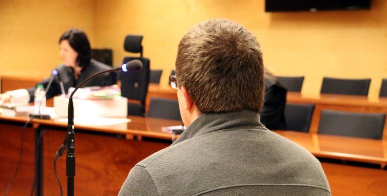 L&#039;acusat, ahir, durant el judici.