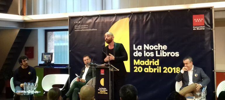 El consejero de cultura, Jaime de los Santos, en la presentación de La Noche de los Libros