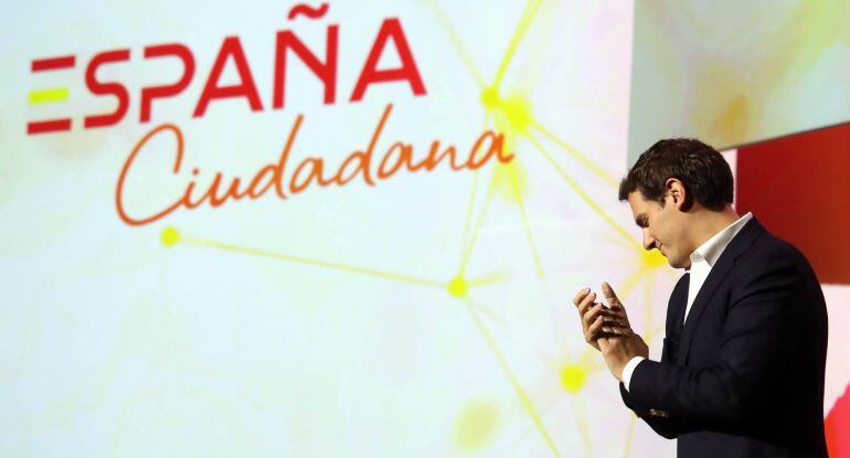 El líder de Ciudadanos, Albert Rivera, durante la presentación de la plataforma &quot;ESPAÑA Ciudadana&quot;