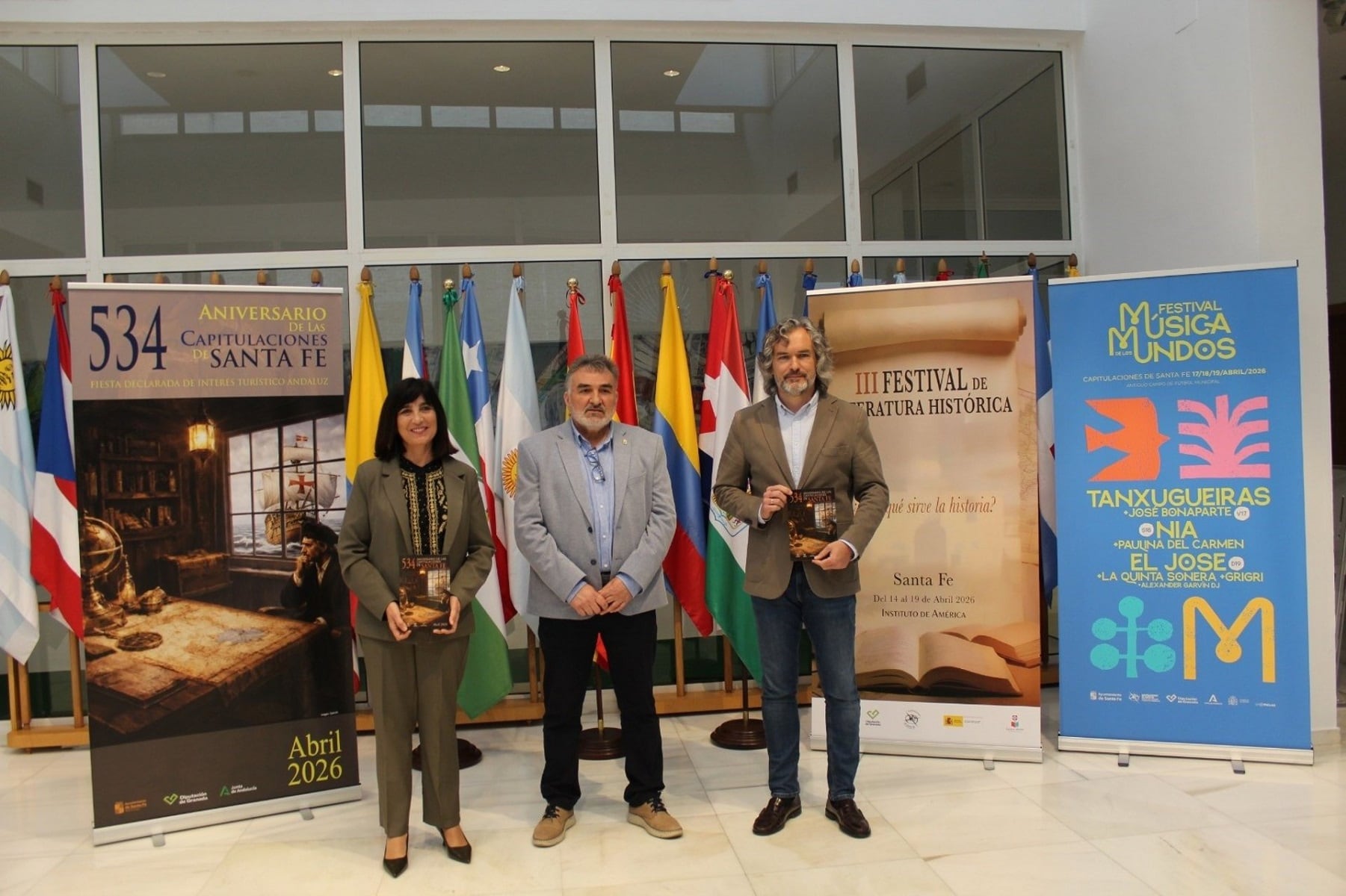 Presentación de los actos con motivo del 534 aniversario de la Firma de las Capitulaciones de Santa Fe que se desarrollan del 17 al 19 de abril en la localidad