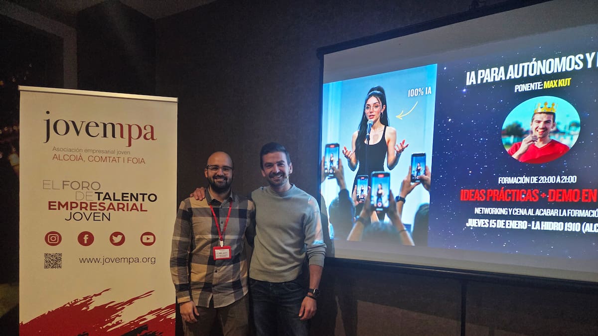 Éxito de asistencia en la charla sobre IA organizada por Jovempa en Sercotel-La Hidro 1910