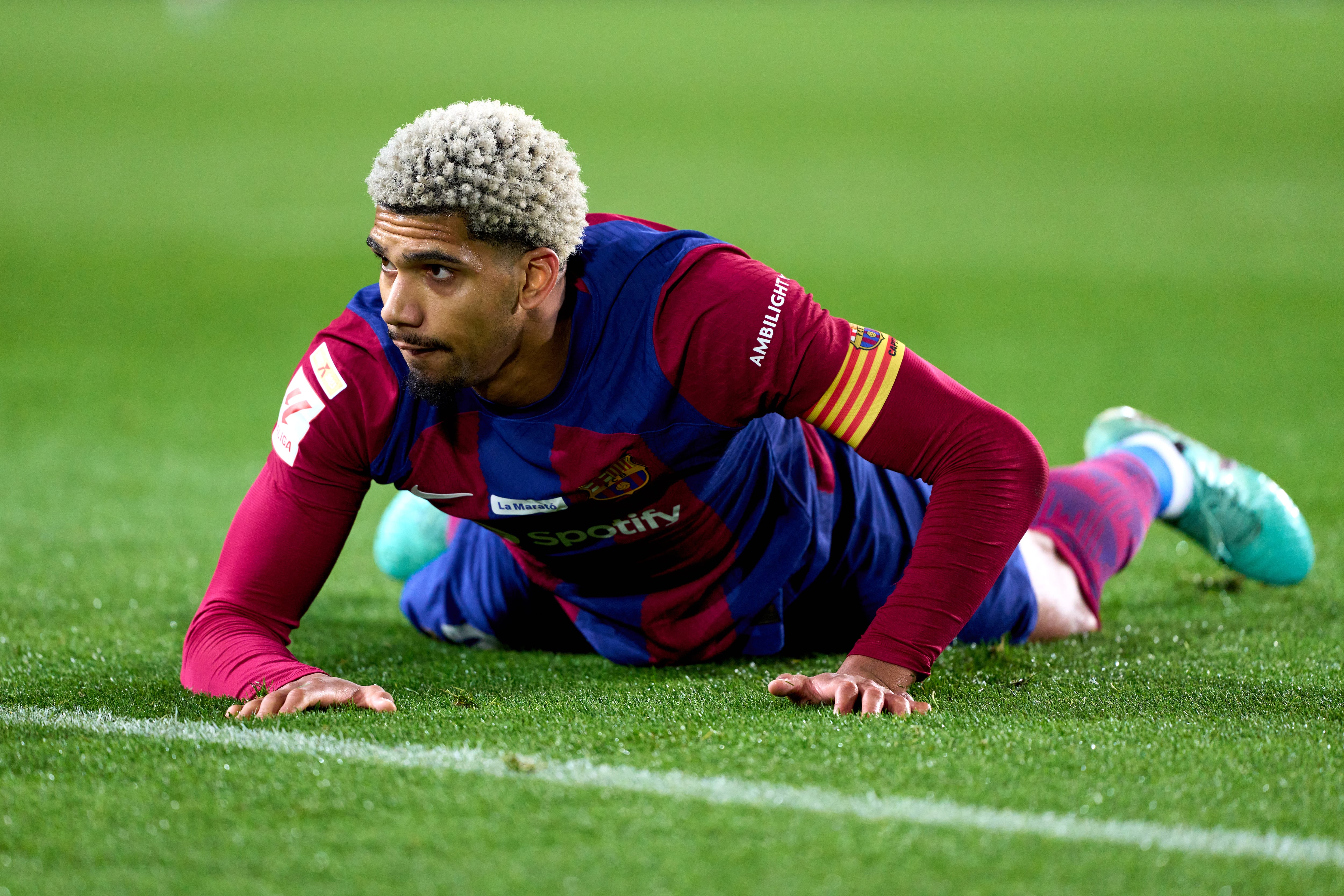 Ronald Araujo, durante el partido entre FC Barcelona y Girona