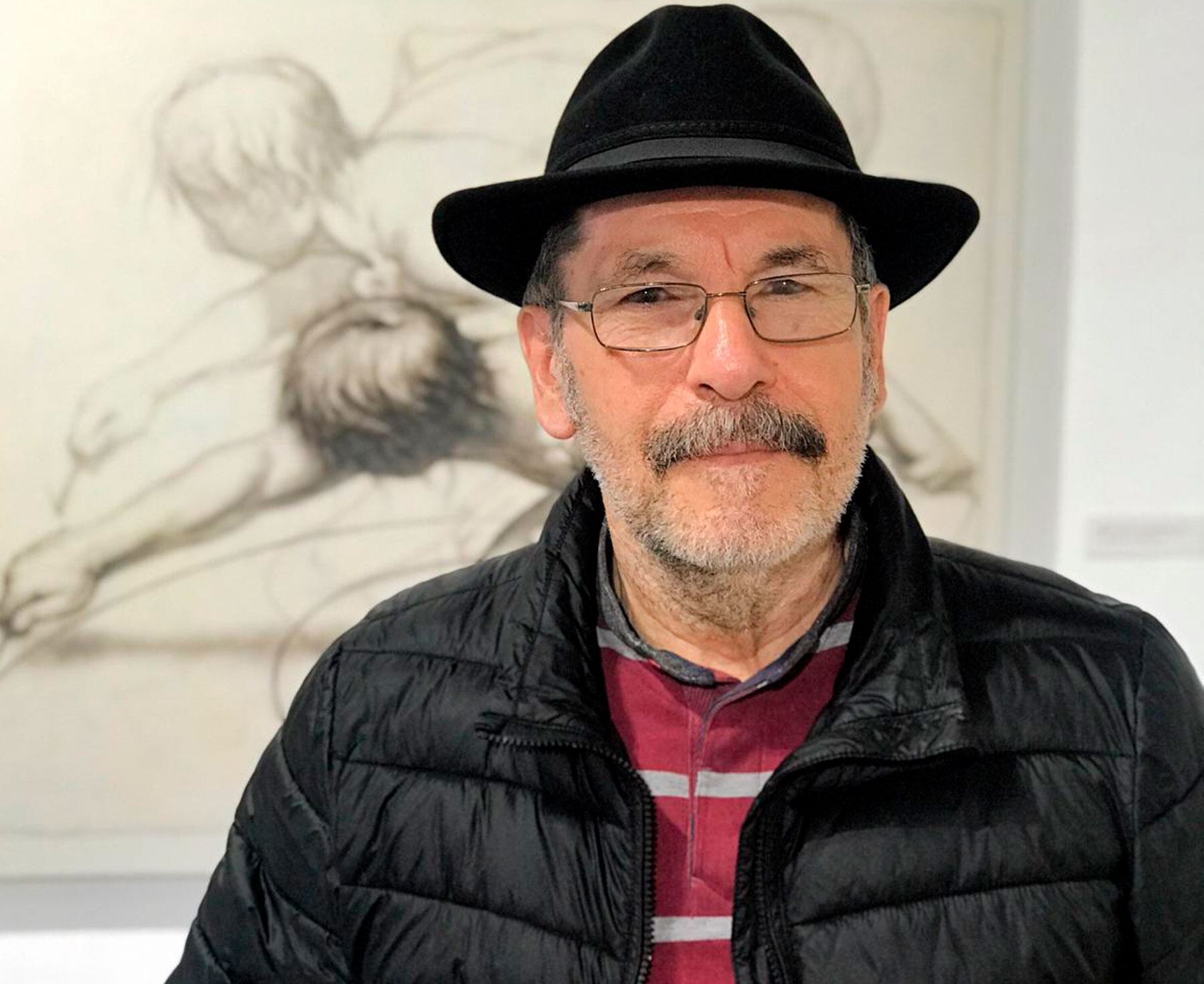 El pintor Joan Castejón, a una exposició recent