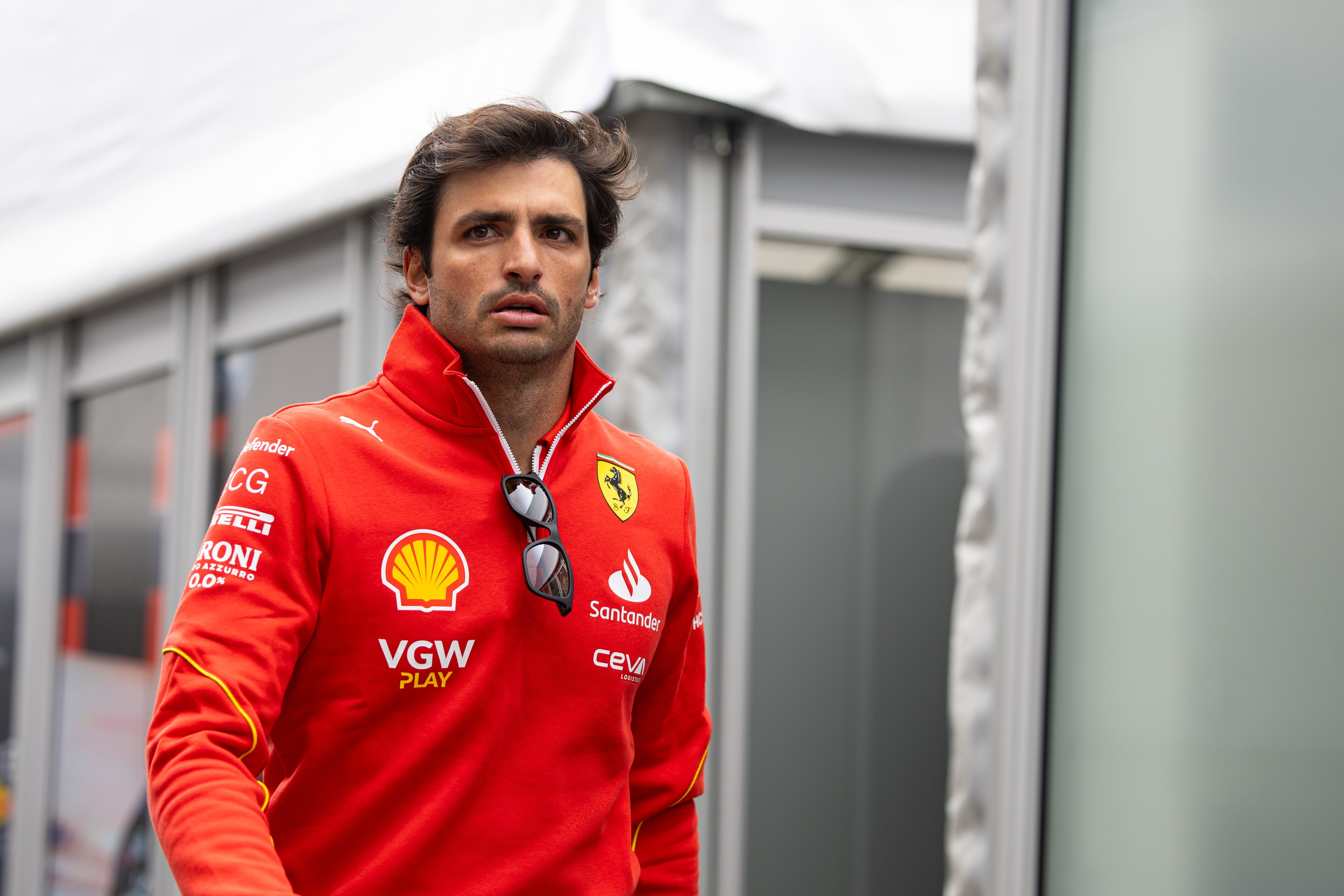 Carlos Sainz, piloto de Ferrari, en el GP de Suzuka