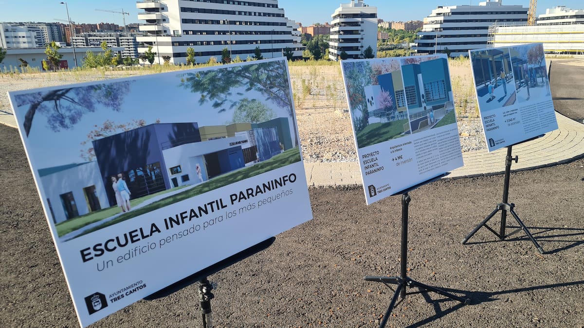 Jesús Moreno, alcalde de Tres Cantos, sobre la construcción de la escuela infantil de Paraninfo